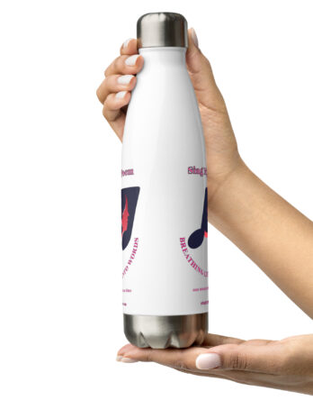 Sing My Poem Stainless steel water bottle