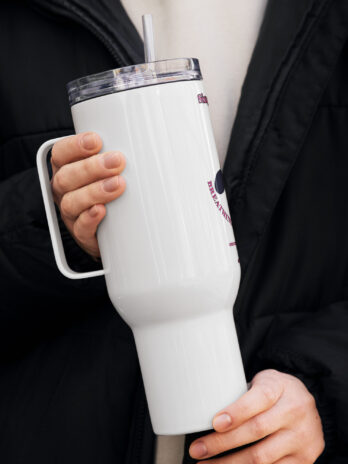 Sing My Poem Travel mug with a handle