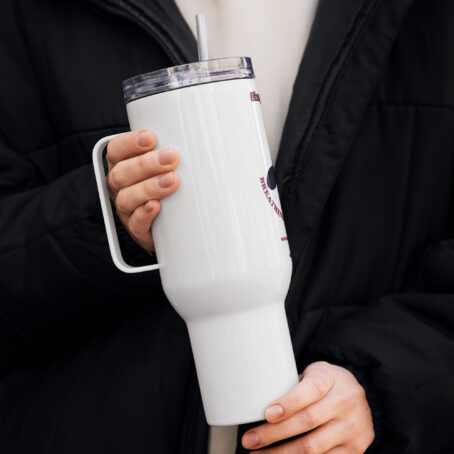Sing My Poem Travel mug with a handle