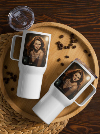 Juanita Greatest Hope Travel mug with a handle
