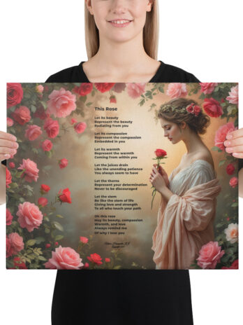 This Rose: An Intimate Tale of Love 16 in x 20 in Canvas