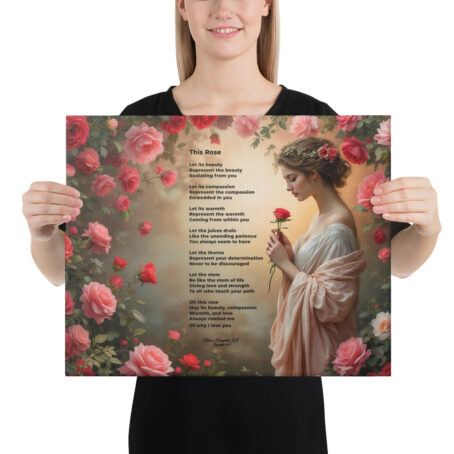 This Rose: An Intimate Tale of Love 16 in x 20 in Canvas
