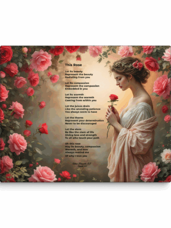 This Rose: An Intimate Tale of Love 16 in x 20 in Canvas
