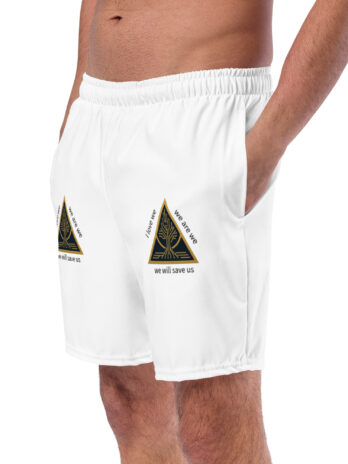 🩳 Eden Crest Swim Trunks – Sacred Motion Edition